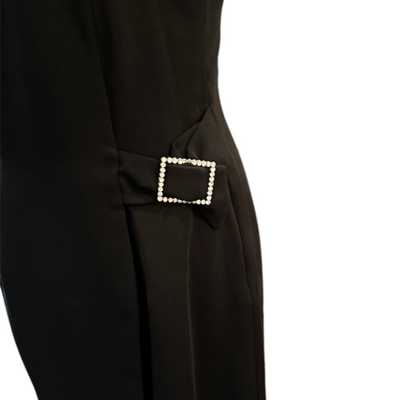 Jones New York Evening Black Off The Shoulder Cocktail Dress - Picture 4 of 5